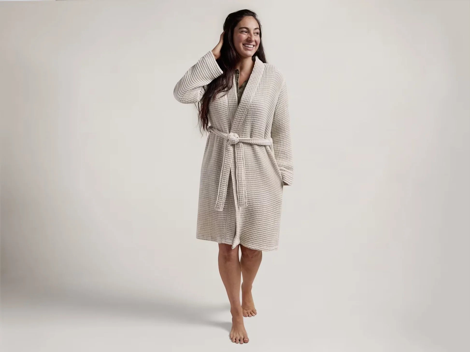 Organic Waffle Bathrobes