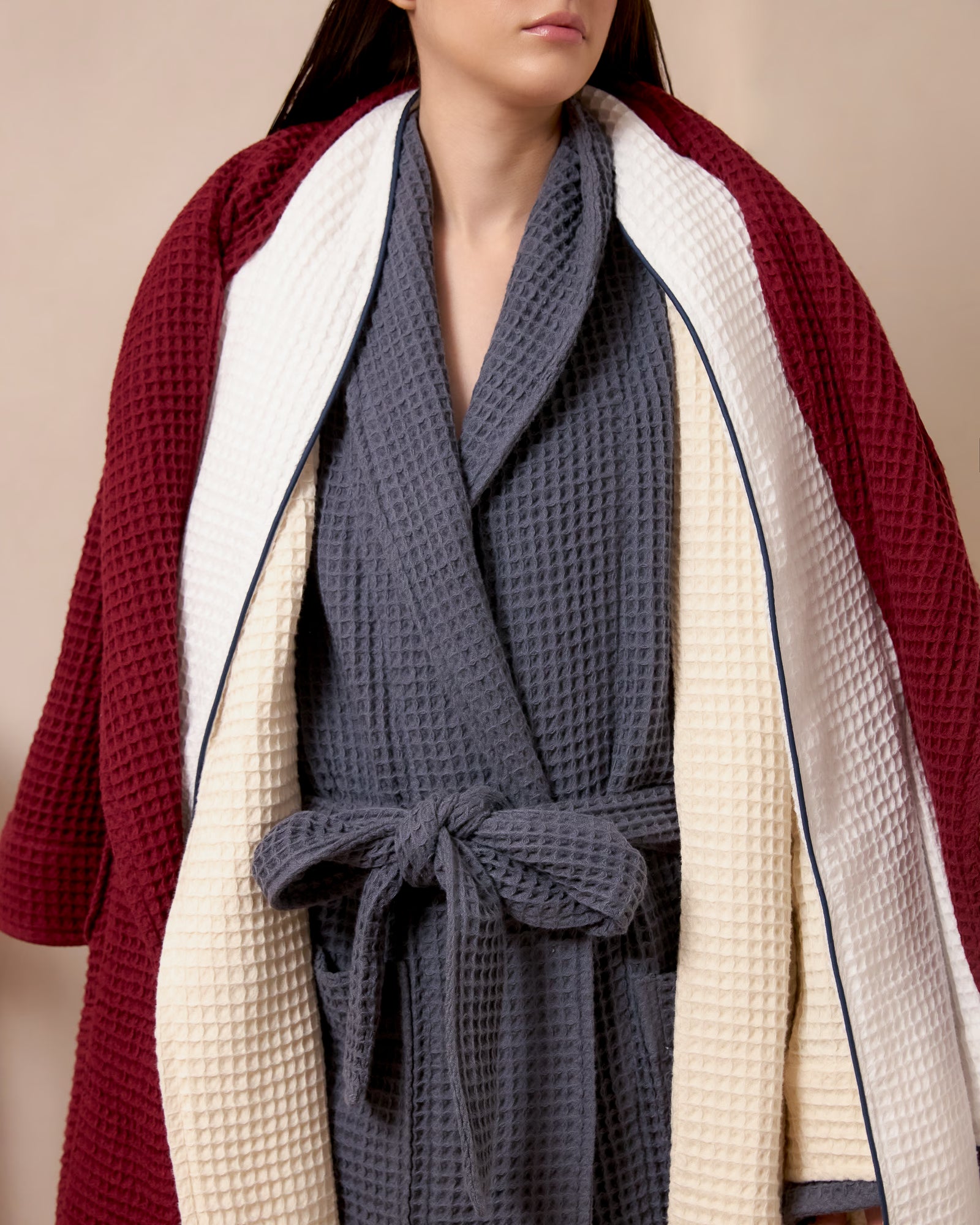 Organic Waffle Bathrobes